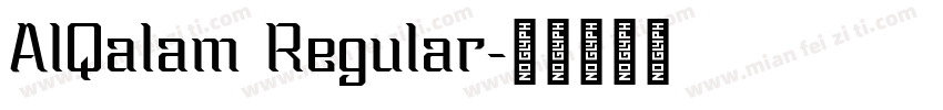 AlQalam Regular字体转换